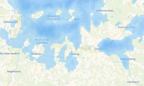 Regenradar Vorschaubild - Aktuelle Niederschläge in Strahlfeld und Umgebung