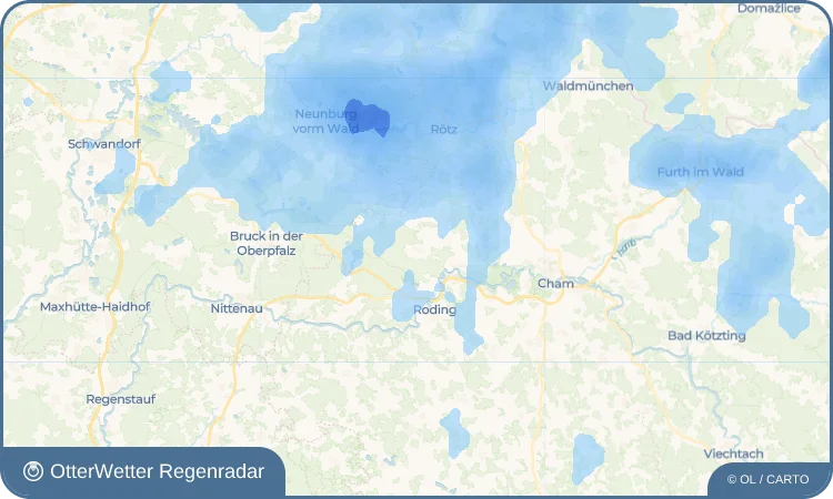 Widget-Vorschau für Strahlfeld Wetter-Widget-Vorschau mit Vorhersagedaten für Strahlfeld