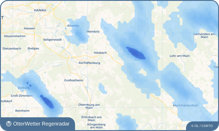 Wetter-Widget-Vorschau mit Vorhersagedaten für Straßbessenbach