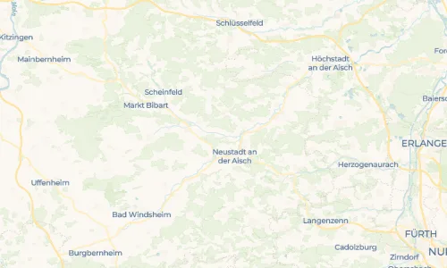 Regenradar Stübach: aktuelle Niederschläge in Stübach und Umgebung, Stand 27. Oktober 2026 um 9:45 Uhr