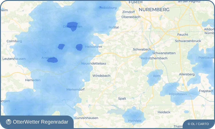 Wetter-Widget-Vorschau mit Vorhersagedaten für Suddersdorf