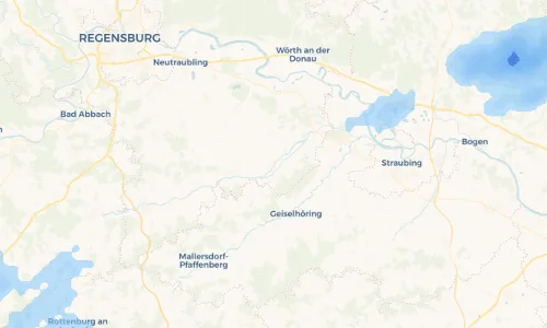 Regenradar Vorschaubild - Aktuelle Niederschläge in Sünching und Umgebung