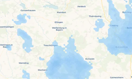 Regenradar Vorschaubild - Aktuelle Niederschläge in Suffersheim und Umgebung
