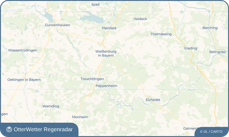 Widget-Vorschau für Suffersheim Wetter-Widget-Vorschau mit Vorhersagedaten für Suffersheim