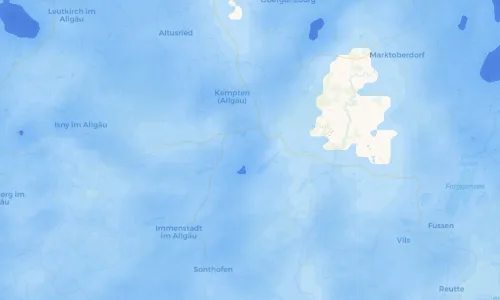 Regenradar Vorschaubild - Aktuelle Niederschläge in Sulzberg und Umgebung