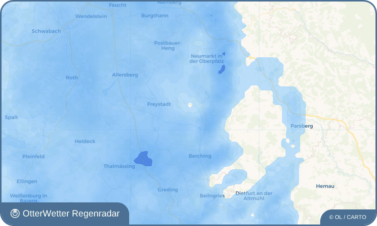 Widget-Vorschau für Sulzbürg Wetter-Widget-Vorschau mit Vorhersagedaten für Sulzbürg