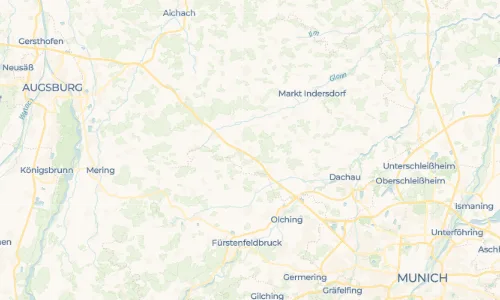 Regenradar Vorschaubild - Aktuelle Niederschläge in Sulzemoos und Umgebung