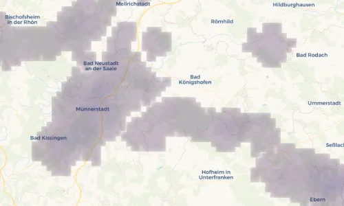 Regenradar Vorschaubild - Aktuelle Niederschläge in Sulzfeld und Umgebung