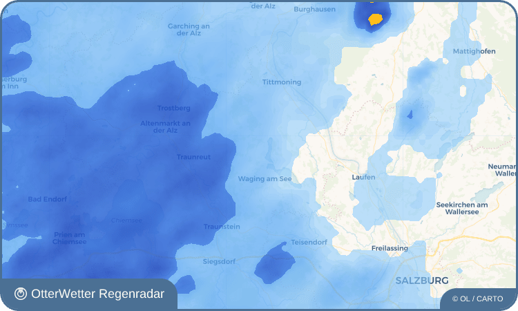 Wetter-Widget-Vorschau mit Vorhersagedaten für Taching am See