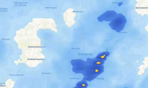 Regenradar Vorschaubild - Aktuelle Niederschläge in Täfertingen und Umgebung