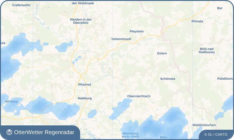 OtterWetter Regenradar-Widget Tännesberg