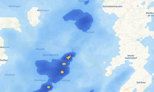 Regenradar Vorschaubild - Aktuelle Niederschläge in Taiting und Umgebung