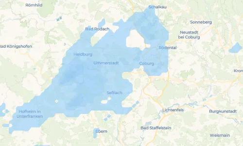 Regenradar Vorschaubild - Aktuelle Niederschläge in Tambach und Umgebung