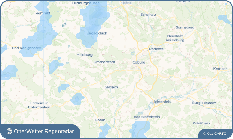 Widget-Vorschau für Tambach Wetter-Widget-Vorschau mit Vorhersagedaten für Tambach