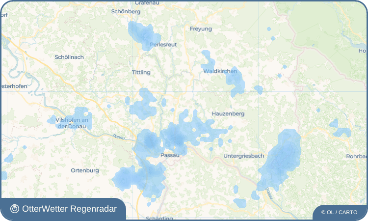 OtterWetter Regenradar-Widget Tannöd