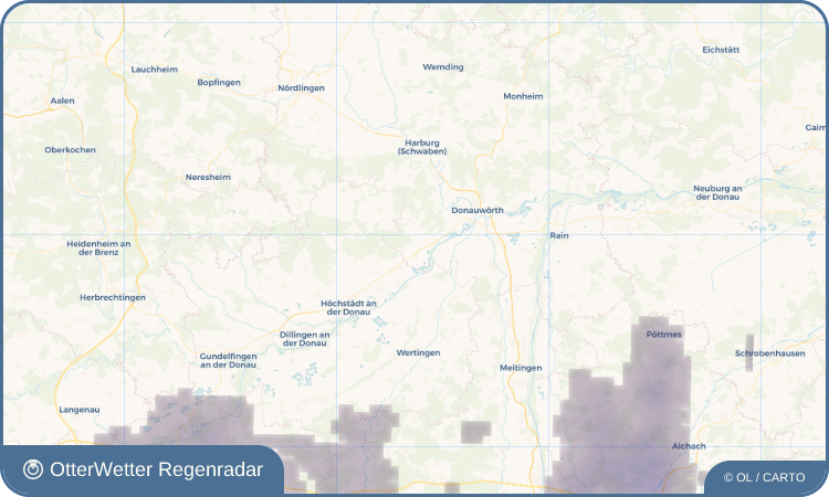 OtterWetter Regenradar-Widget Tapfheim