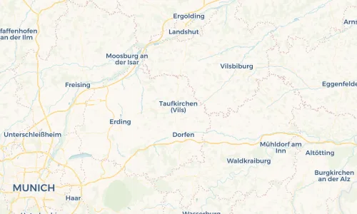 Regenradar Vorschaubild - Aktuelle Niederschläge in Taufkirchen (Vils) und Umgebung