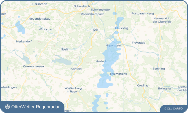 OtterWetter Regenradar-Widget Tautenwind