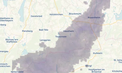 Regenradar Vorschaubild - Aktuelle Niederschläge in Tegernsee und Umgebung