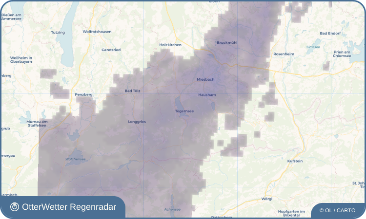 Wetter-Widget-Vorschau mit Vorhersagedaten für Tegernsee