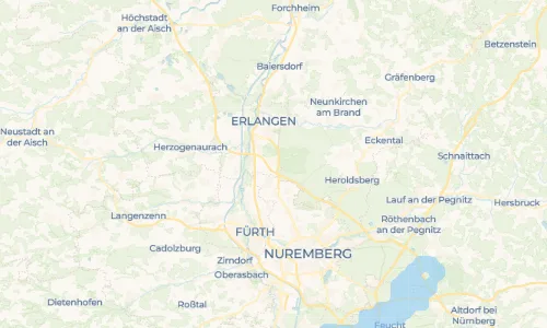 Regenradar Vorschaubild - Aktuelle Niederschläge in Tennenlohe und Umgebung