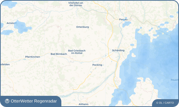 Widget-Vorschau für Tettenweis Wetter-Widget-Vorschau mit Vorhersagedaten für Tettenweis