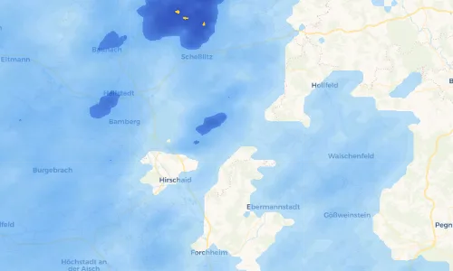Regenradar Vorschaubild - Aktuelle Niederschläge in Teuchatz und Umgebung