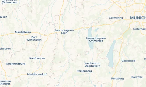 Regenradar Vorschaubild - Aktuelle Niederschläge in Thaining und Umgebung