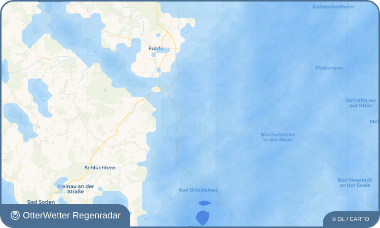 OtterWetter Regenradar-Widget Thalau