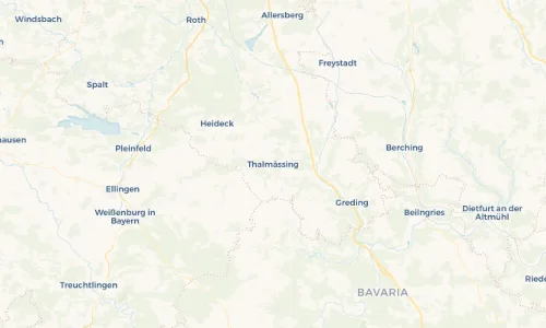 Regenradar Vorschaubild - Aktuelle Niederschläge in Thalmässing und Umgebung