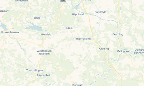 Regenradar Vorschaubild - Aktuelle Niederschläge in Thalmannsfeld und Umgebung