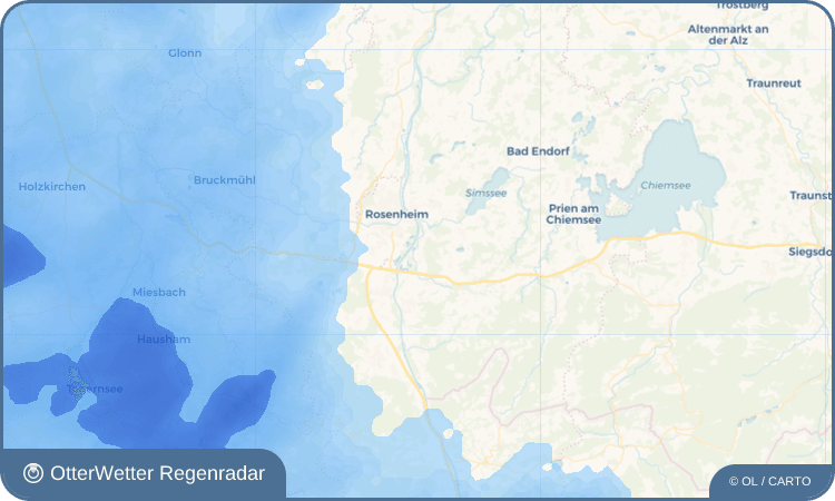 OtterWetter Regenradar-Widget Thansau