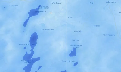 Regenradar Vorschaubild - Aktuelle Niederschläge in Theilenhofen und Umgebung