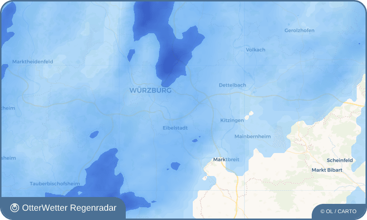 Wetter-Widget-Vorschau mit Vorhersagedaten für Theilheim