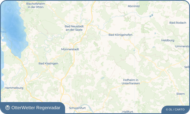 OtterWetter Regenradar-Widget Theinfeld