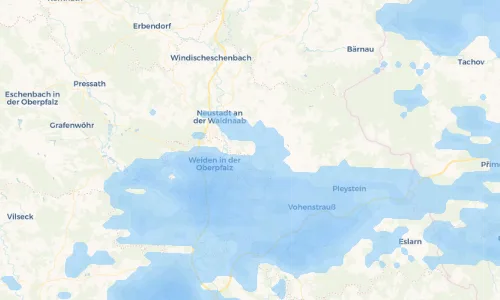 Regenradar Vorschaubild - Aktuelle Niederschläge in Theisseil und Umgebung