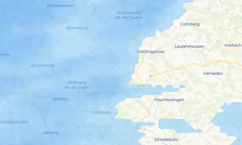 Regenradar Vorschaubild - Aktuelle Niederschläge in Theuerbronn und Umgebung