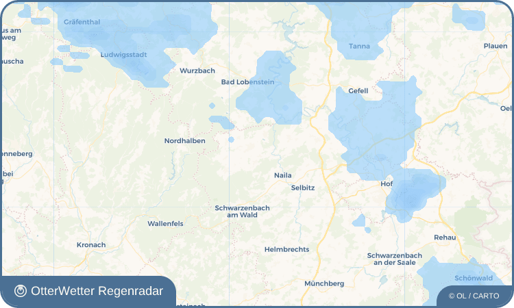 OtterWetter Regenradar-Widget Thierbach
