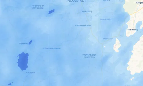 Regenradar Vorschaubild - Aktuelle Niederschläge in Thierham und Umgebung