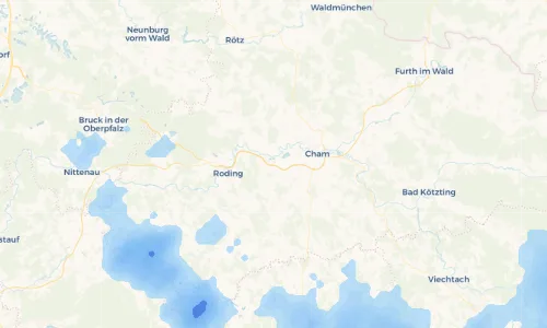 Regenradar Vorschaubild - Aktuelle Niederschläge in Thierlstein und Umgebung