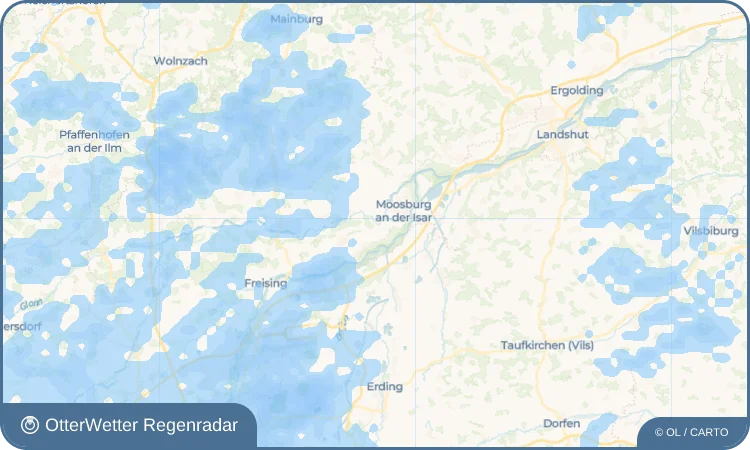 Widget-Vorschau für Thonstetten Wetter-Widget-Vorschau mit Vorhersagedaten für Thonstetten