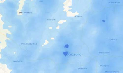 Regenradar Vorschaubild - Aktuelle Niederschläge in Thüngersheim und Umgebung