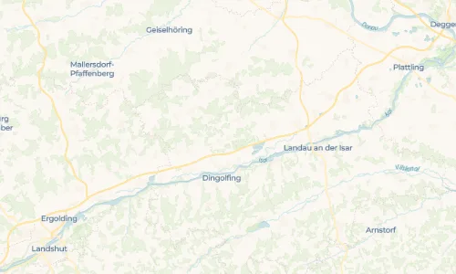 Regenradar Thürnthenning: aktuelle Niederschläge in Thürnthenning und Umgebung, Stand 20. Oktober 2026 um 15:10 Uhr