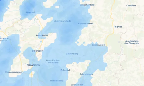 Regenradar Vorschaubild - Aktuelle Niederschläge in Thuisbrunn und Umgebung