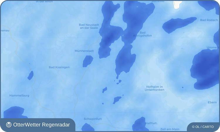 OtterWetter Regenradar-Widget Thundorf in Unterfranken