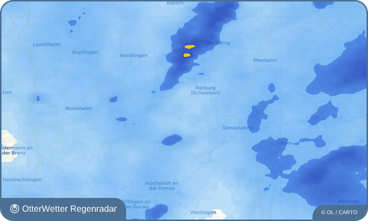 Wetter-Widget-Vorschau mit Vorhersagedaten für Thurneck