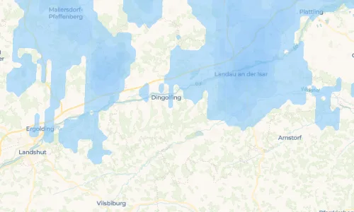 Regenradar Tichling: aktuelle Niederschläge in Tichling und Umgebung, Stand 21. Oktober 2026 um 2:15 Uhr