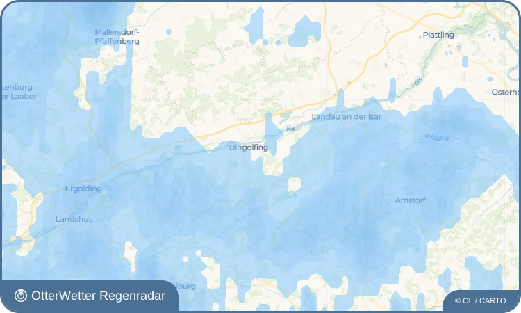 Widget-Vorschau für Tichling Wetter-Widget-Vorschau mit Vorhersagedaten für Tichling