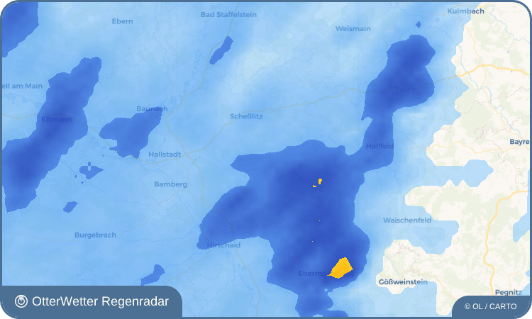 OtterWetter Regenradar-Widget Tiefenellern