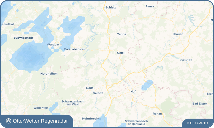 OtterWetter Regenradar-Widget Tiefengrün